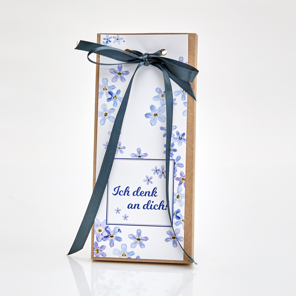 Handgeschöpfte Tafelschokolade "Ich denk an Dich" Handgeschöpfte Tafelschokolade "Ich denk an Dich"