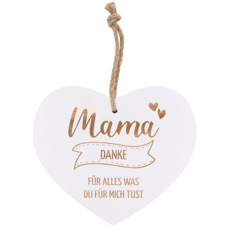 Vintage-Herz "Mama, danke für alles was du für mich tust"