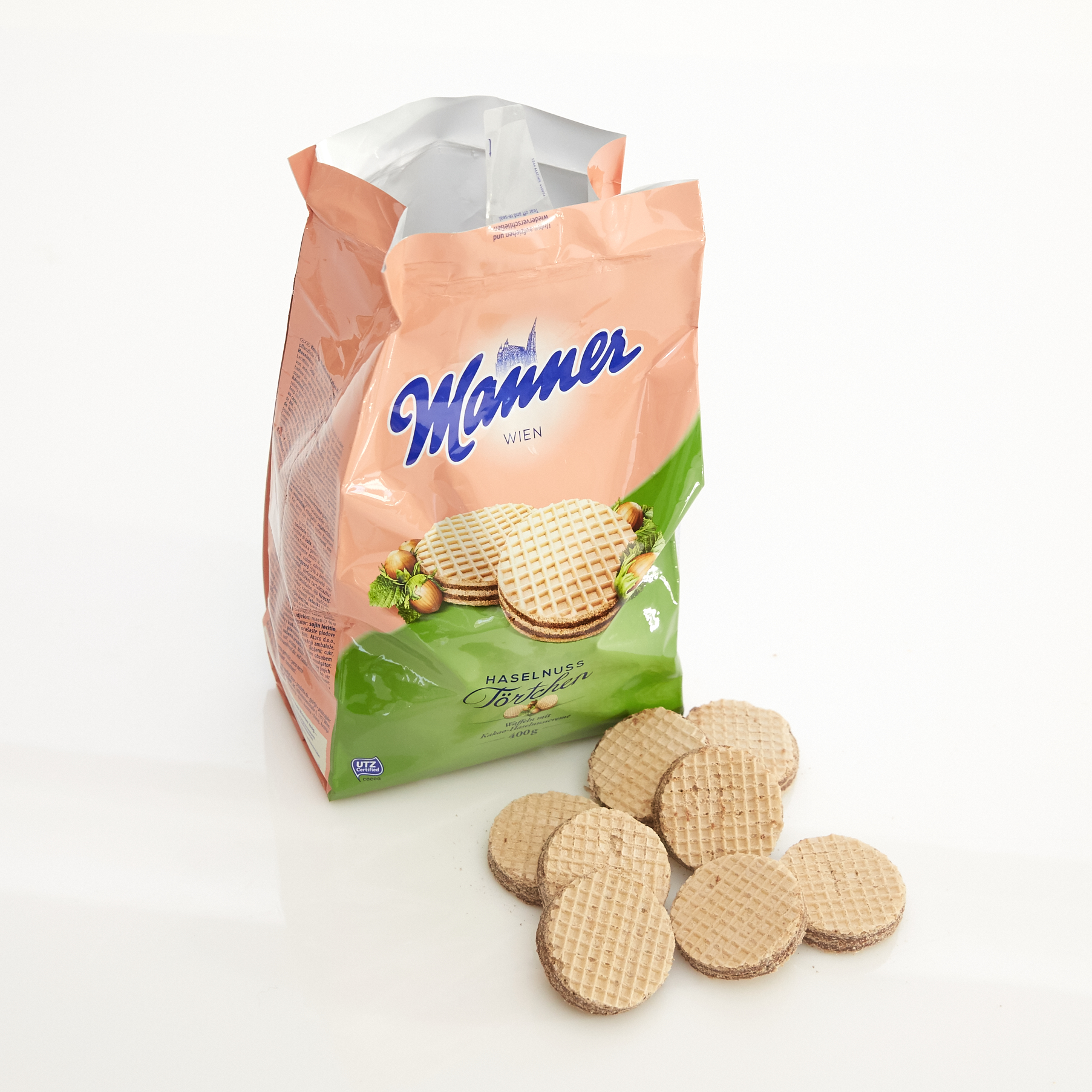 Manner Haselnusstörtchen 400 g