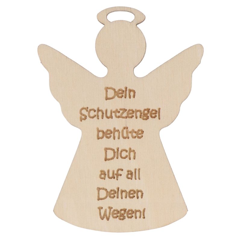 Holzengel "Dein Schutzengel behüte Dich auf all Deinen Wegen!"